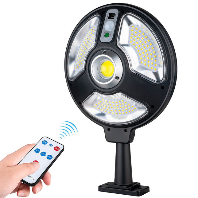 Lampa Solara Circulara 120LED cu Senzor si Telecomanda