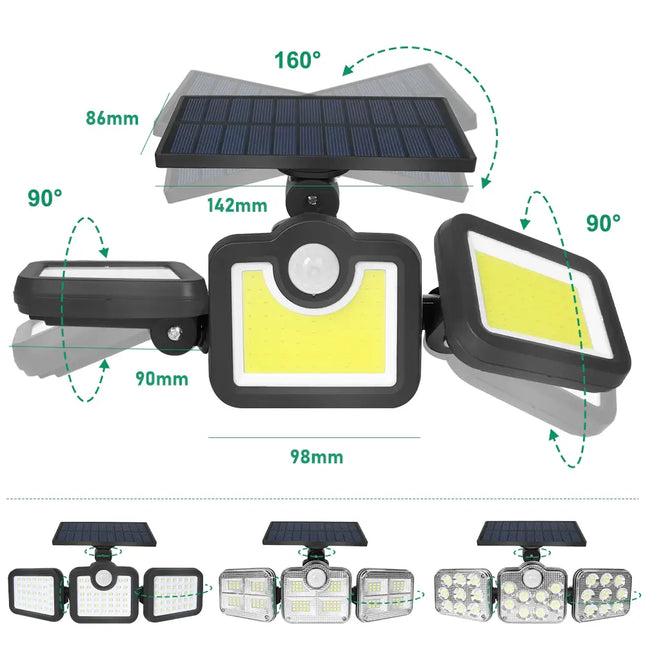 Proiector LED Reversibil cu Incarcare Solara