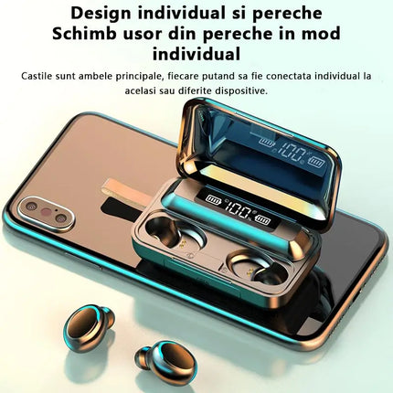 Casti bluetooth profesionale F9