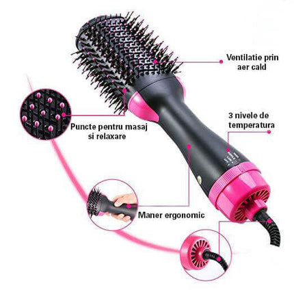 Perie electrica 2 in 1 pentru Uscare & Volum