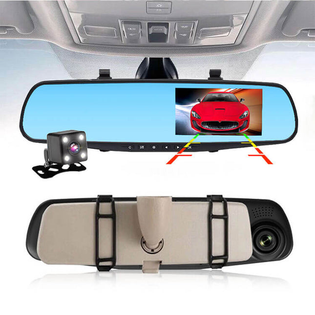 Camera Auto Oglinda Dubla FULL-HD
