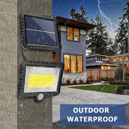 Proiector Solar 100 LED, Telecomanda, Senzor