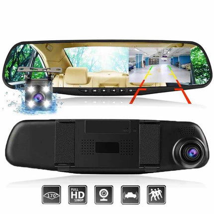 Camera Auto Oglinda Dubla FULL-HD
