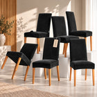 Set 6 Huse Scaune din Catifea