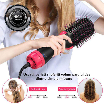 Perie electrica 2 in 1 pentru Uscare & Volum