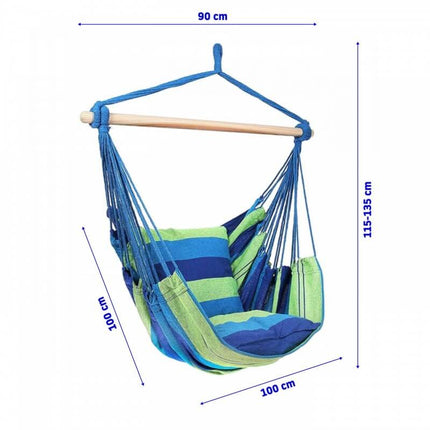Hamac tip scaun pentru picnic cu perne incluse