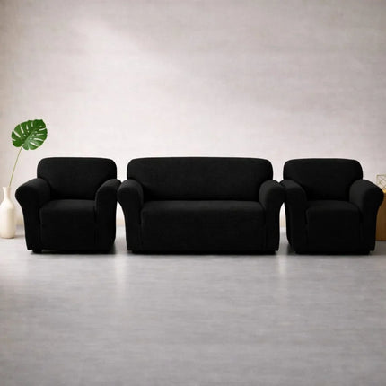 Set Huse Elastice Canapea 3 Locuri + 2 Huse Fotolii