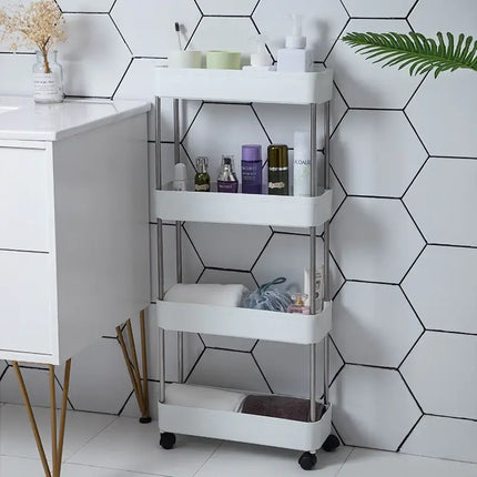 Organizator Portabil cu 4 rafturi si roti