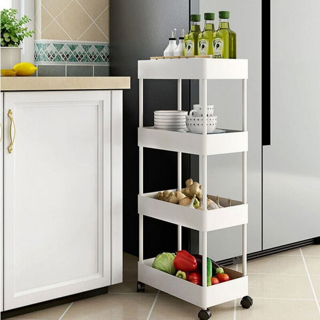 Organizator Portabil cu 4 rafturi si roti