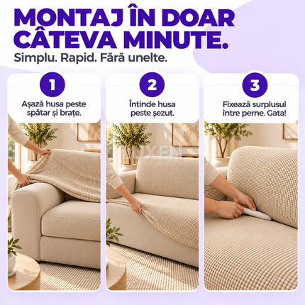 Husa Canapea 3 Locuri Supra-Elastica