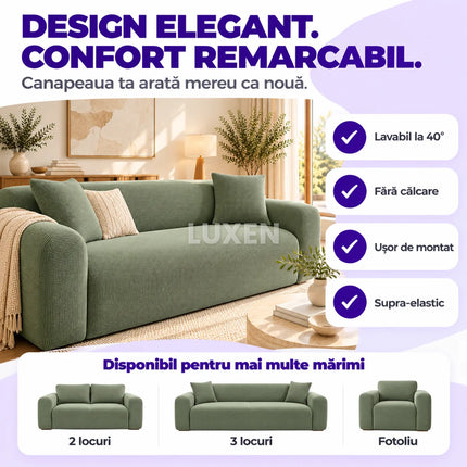 Husa Canapea 3 Locuri Supra-Elastica