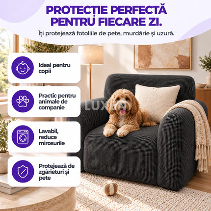 Set 2 huse pentru fotolii supra-elastice