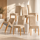 Set 6 Huse Scaune din Catifea