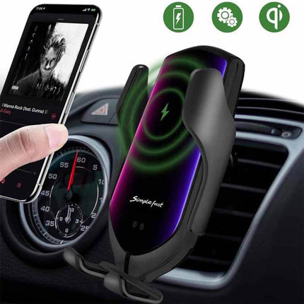 Suport Auto cu Incarcator Wireless Fast Charge