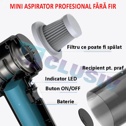 Mini Aspirator Portabil VacuumPro